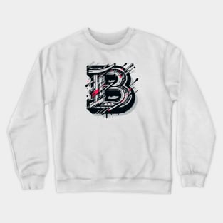 Letter A design graffity style Crewneck Sweatshirt